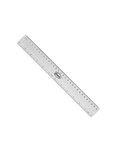 REGLA FOROFIS PLASTICO 30 CM TRANSPARENTE
