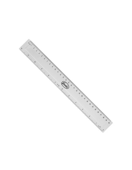 REGLA FOROFIS PLASTICO 30 CM TRANSPARENTE
