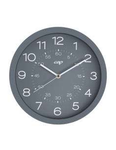 RELOJ DE PARED  CEP ANALOGICO MAGNETICO 820 M Min 30 CM GRISCASTAÑO