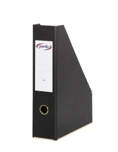 REVISTERO CARTON PARDO FORRADO EXTRA 80mm NEGRO