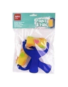 RODILLO de ESPONJA APLI para PINTURA BOLSA DE 2