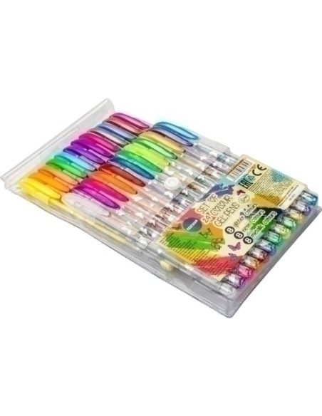 ROLLER GEL CENTRUM METALLIC&GLITTER&NEON 10 BOLSA de 24