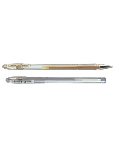 ROLLER GEL PILOT G-1  07 OROPLATA EXPOSITOR de 60