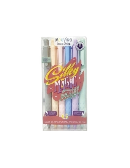 ROLLER GEL RT MOOVING 08mm PASTEL ESTUCHE de 6