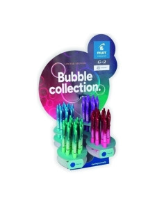 PILOT BOLÍGRAFO TINTA DE GEL G-2 BUBBLE RETRÁCTIL 07 TINTA AZUL CSURTIDOS EXPOSITOR 48 UD
