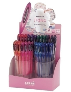ROLLER GEL UNI-BALL SIGNO 07 UM-120 EXPOSITOR de 48 8 col