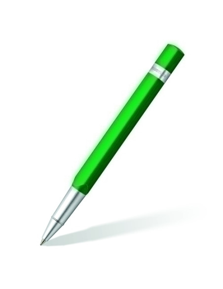 ROLLER STAEDTLER TRX ALUMINIO ANODIZADO VERDE en ESTUCHE TRANSPARENTE CON FUNDA