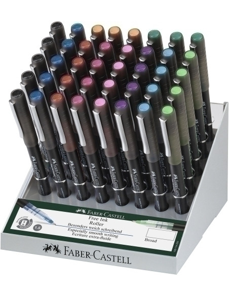 ROLLER TLIQ FABER-CASTELL FREE INK BROAD 15 EXPOSITOR DE 40