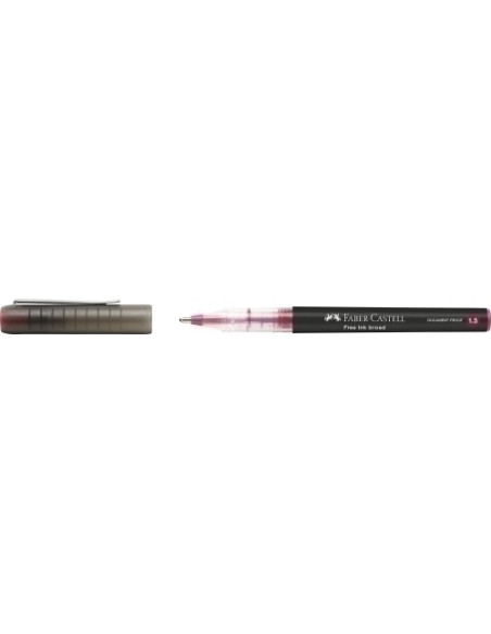 ROLLER TLIQ FABER-CASTELL FREE INK BROAD 15 ROJO VINO