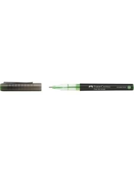 ROLLER TLIQ FABER-CASTELL FREE INK BROAD 15 VERDE CLARO