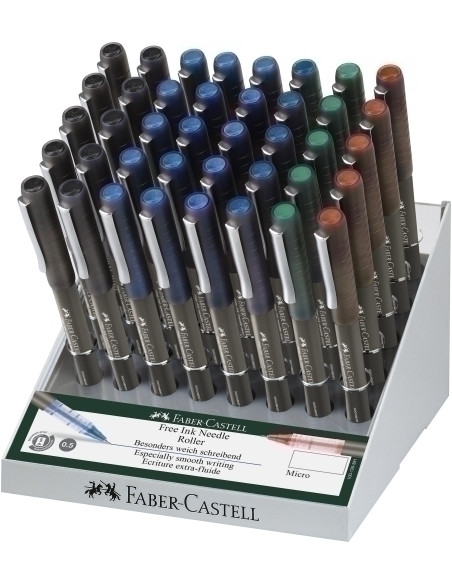 ROLLER TLIQ FABER-CASTELL MICRO 05 mm EXPOSITOR DE 40
