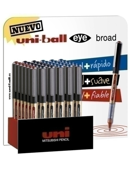 ROLLER TLIQ UNI-BALL EYE BROAD 10mm UB-150-10E EXPOSITOR de 36