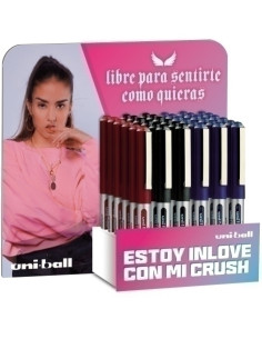 ROLLER TLIQ UNI-BALL EYE MICRO 05 UB-150 EXPOSITOR de 36 Generacion Z 18x 162552000 AZUL 12x 162545000 NEGRO  6x 162560000 ROJO