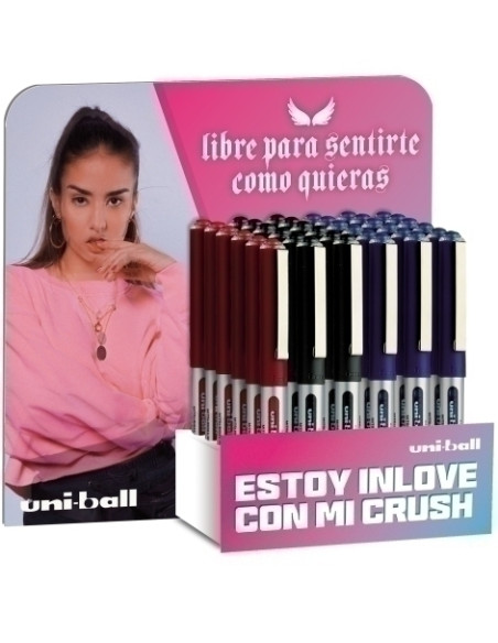 ROLLER TLIQ UNI-BALL EYE MICRO 05 UB-150 EXPOSITOR de 36 Generacion Z 18x 162552000 AZUL 12x 162545000 NEGRO  6x 162560000 ROJO