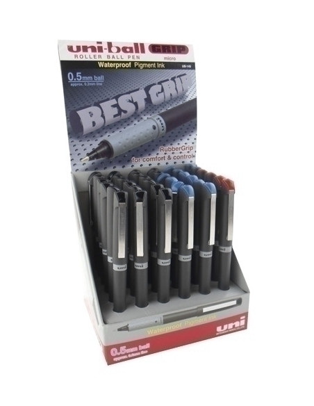 ROLLER TLIQ UNI-BALL GRIP MICRO 05 UB-145 EXPOSITOR de 36