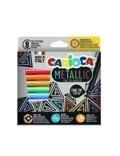 ROTULCARIOCA METALLIC FINE CAJA de 8