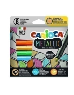 ROTULCARIOCA METALLIC MAXI CAJA de 6