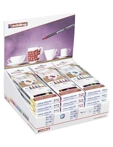 ROTULEDDING 4200 PORCELANA COLSURTIDOS Est de 6 EXPOSITOR de 18