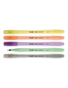 ROTULADOR  MILAN SWAY FINELINER PASTEL 04 mm ESTUCHE de 5