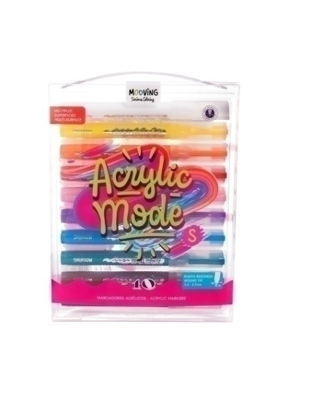 ROTULADOR ACRILICO MOOVING 34-37mm PACK de 10