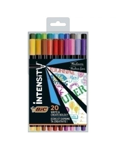 ROTULADOR BIC INTENSITY FINE BLISTER DE 20