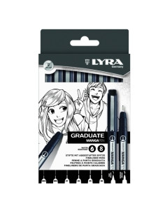 ROTULADOR CALIBRADO LYRA GRADUATE MANGA CAJA de 8
