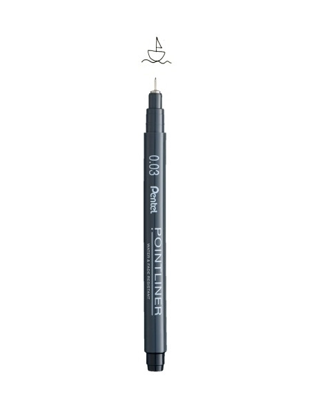ROTULADOR CALIBRADO PENTEL S20P POINTLINER 003 mm
