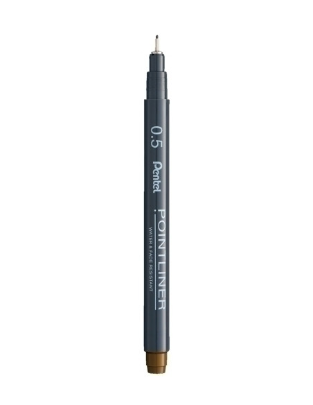 ROTULADOR CALIBRADO PENTEL S20P POINTLINER 05 mm SEPIA