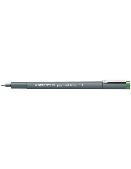 ROTULADOR CALIBRADO STAEDTLER 308 PIGMENT LINER 03 mm VERDE