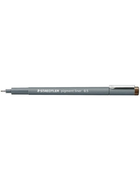 ROTULADOR CALIBRADO STAEDTLER 308 PIGMENT LINER 05 mm MARRON