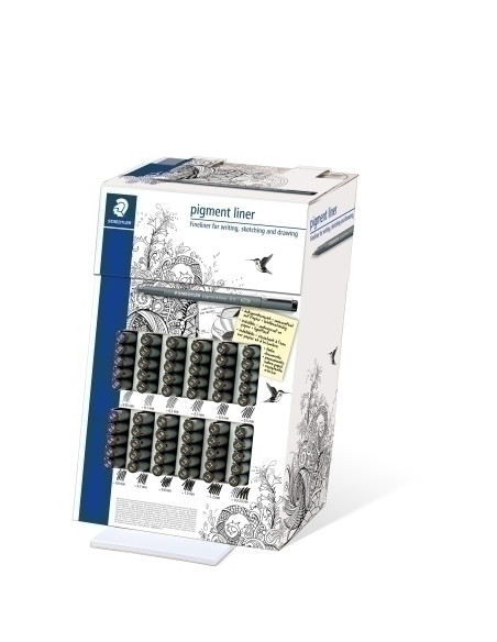 ROTULADOR CALIBRADO STAEDTLER NEGRO EXPOSITOR de 60