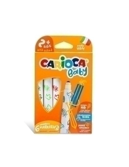 ROTULADOR CARIOCA BABY MARKER ESTUCHE de 6
