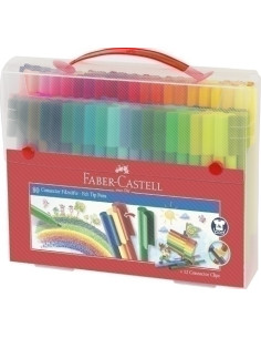 ROTULADOR FABER CASTELL CONNECTOR MALETIN DE 80