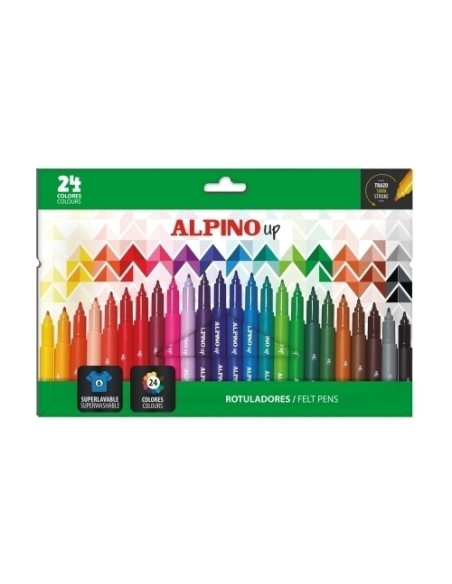 ROTULADOR FIBRA ALPINO UP 1mm  ESTUCHE de 24