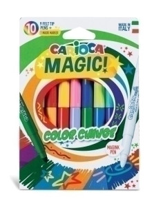 ROTULADOR FIBRA CARIOCA JUMBO CAMBIACOLOR de 10