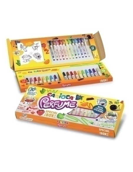 ROTULADOR FIBRA CARIOCA PERFUME CAJA de 30