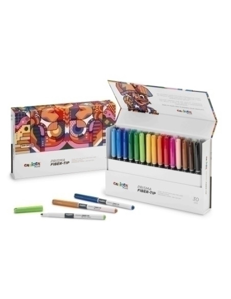 ROTULADOR FIBRA CARIOCA PLUS PREMIUM CAJA de 30