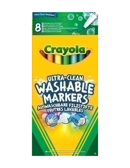 ROTULADOR FIBRA CRAYOLA ULTRA LAVABLE PUNTA MAXI CAJA de 12