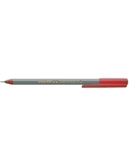 ROTULADOR FIBRA EDDING   55 FINELINER  ROJO