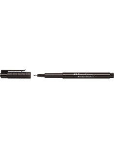 ROTULADOR FIBRA FABER-CASTELL BROADPEN NEGRO