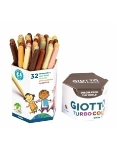 ROTULADOR FIBRA GIOTTO TURBO COLOR SKIN TONES BOTE CARTON DE 32