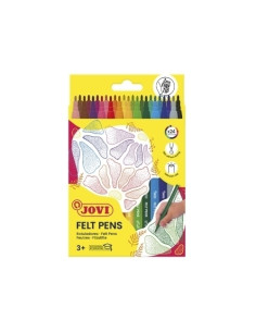 ROTULADOR FIBRA JOVI FELT PEN ESTUCHE de 24