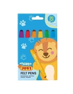 ROTULADOR FIBRA JOVI MY FIRST FELT PEN CAJA de 6