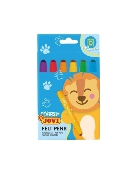 ROTULADOR FIBRA JOVI MY FIRST FELT PEN CAJA de 6
