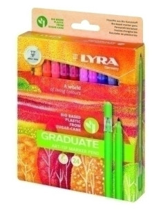 ROTULADOR FIBRA LYRA GRADUATE ART TIP ESTUCHE de 24
