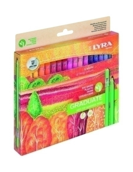 ROTULADOR FIBRA LYRA GRADUATE ART TIP ESTUCHE de 36