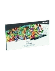 ROTULADOR FIBRA LYRA HI-QUALITY ART PEN CAJA METAL DE 30