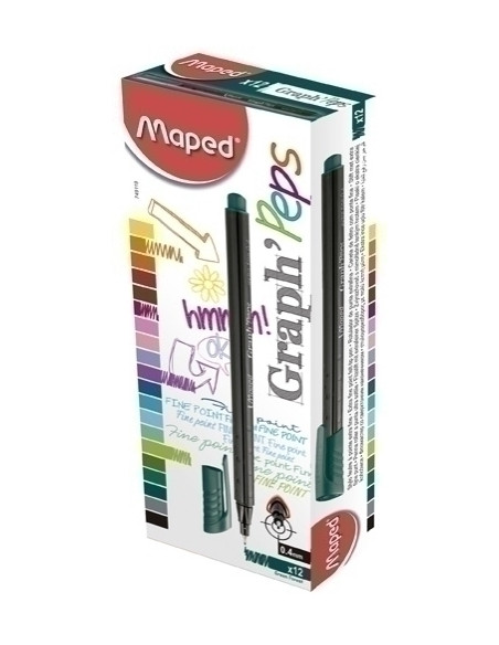 ROTULADOR FIBRA MAPED GRAPH PEPS GREEN FOREST