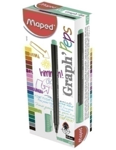 ROTULADOR FIBRA MAPED GRAPH PEPS JADE