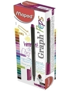 ROTULADOR FIBRA MAPED GRAPH PEPS STRAWBERRY